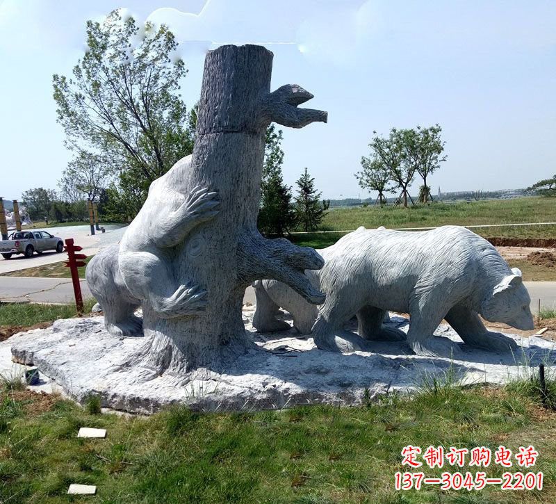 贵州欧洲风格狗熊公园雕塑