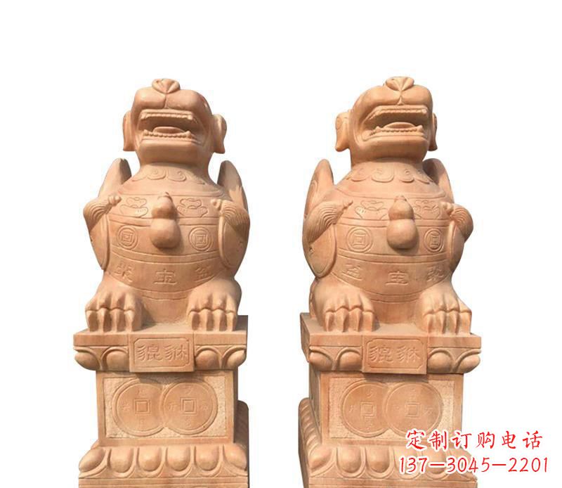 贵州石雕古代神兽貔貅雕塑