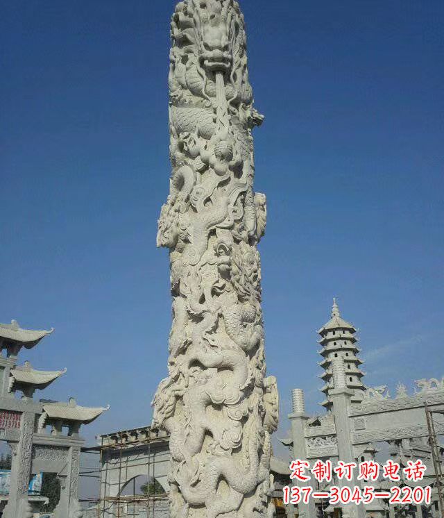 贵州精美雕塑，华表龙柱雕塑