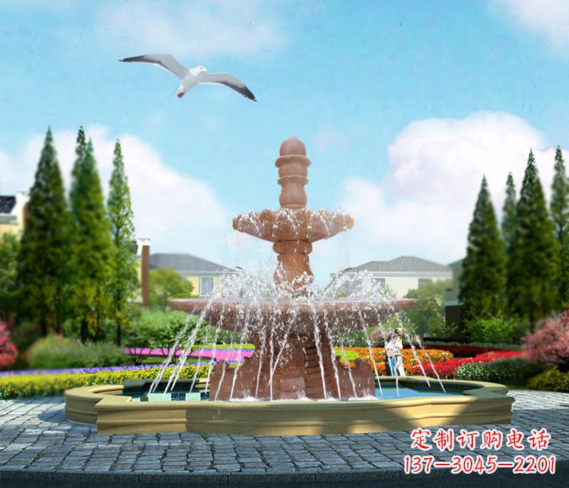 贵州石雕流水招财喷泉