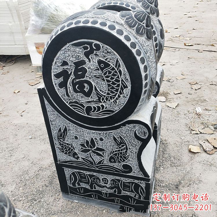 贵州青石门墩雕塑,让您的家居典雅自有格调