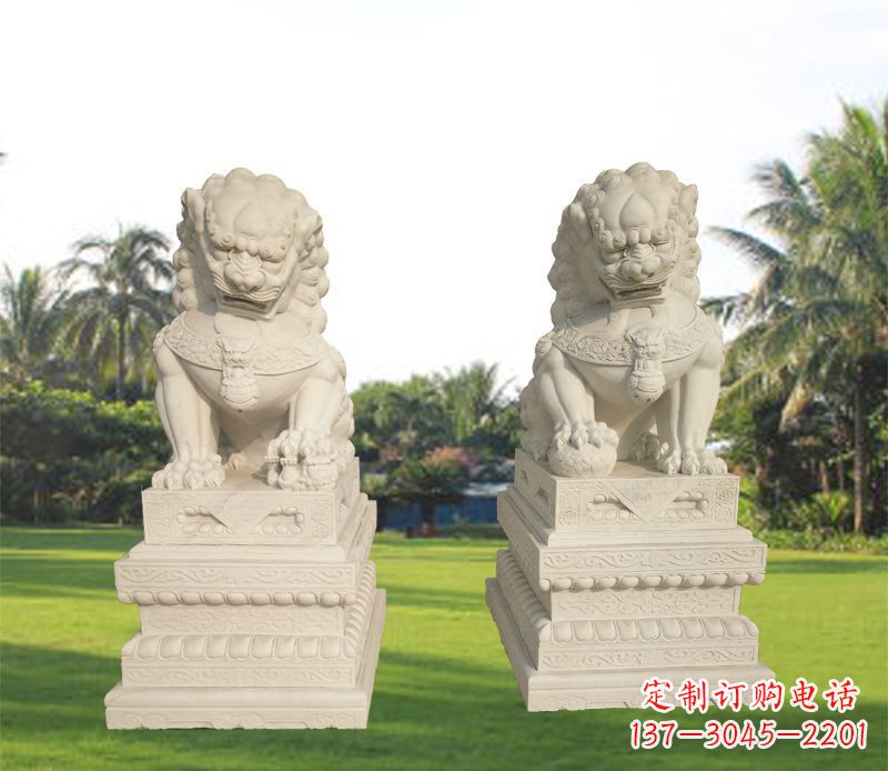 贵州狮子雕塑增添华贵气息