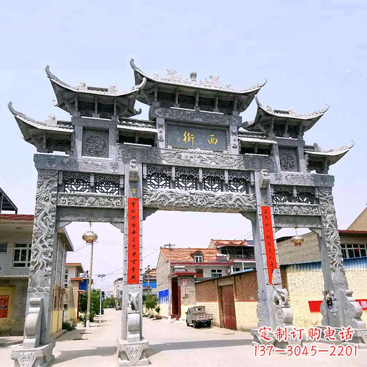 贵州[经典领航，高品质石雕牌坊雕塑]
