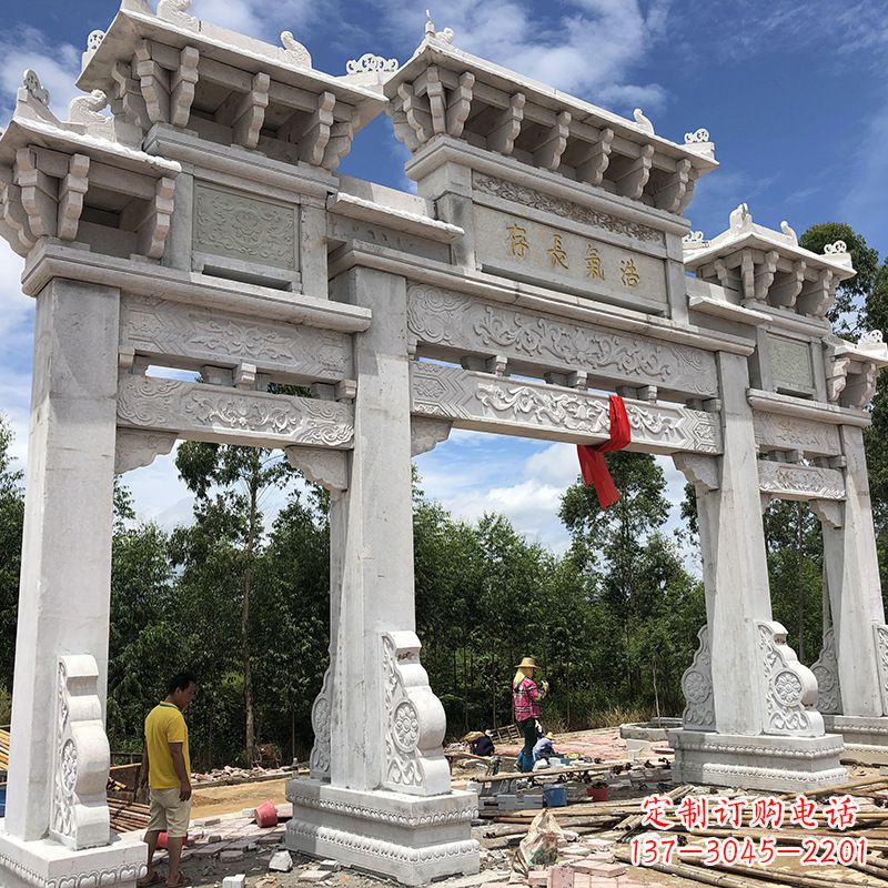 贵州石雕牌坊陵墓雕塑,让你的家族历史永载史册