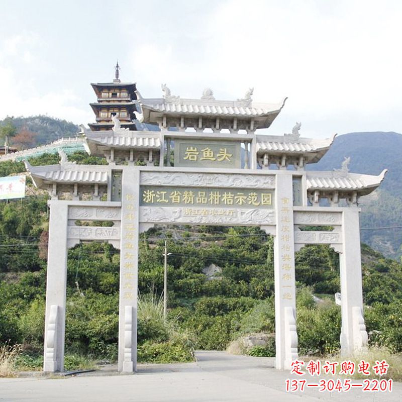 贵州精美的牌楼雕塑,象征着一种贵族文化