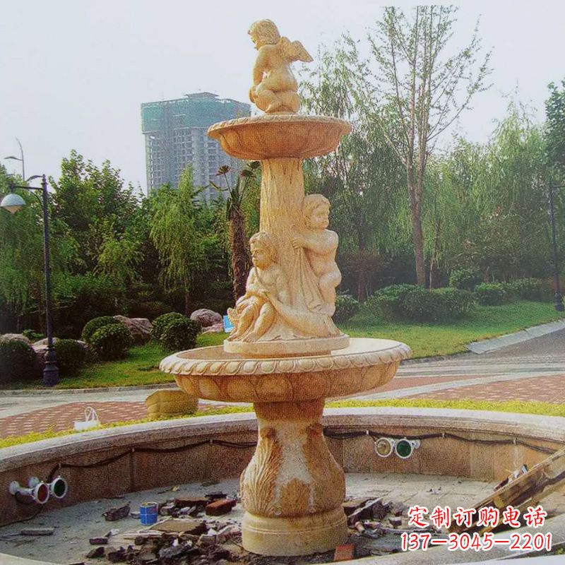 贵州石雕喷泉龙头——美观优雅的水景定制