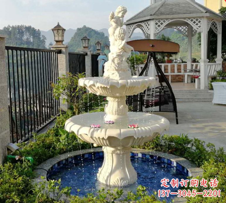 贵州石雕喷泉水池-精致定制
