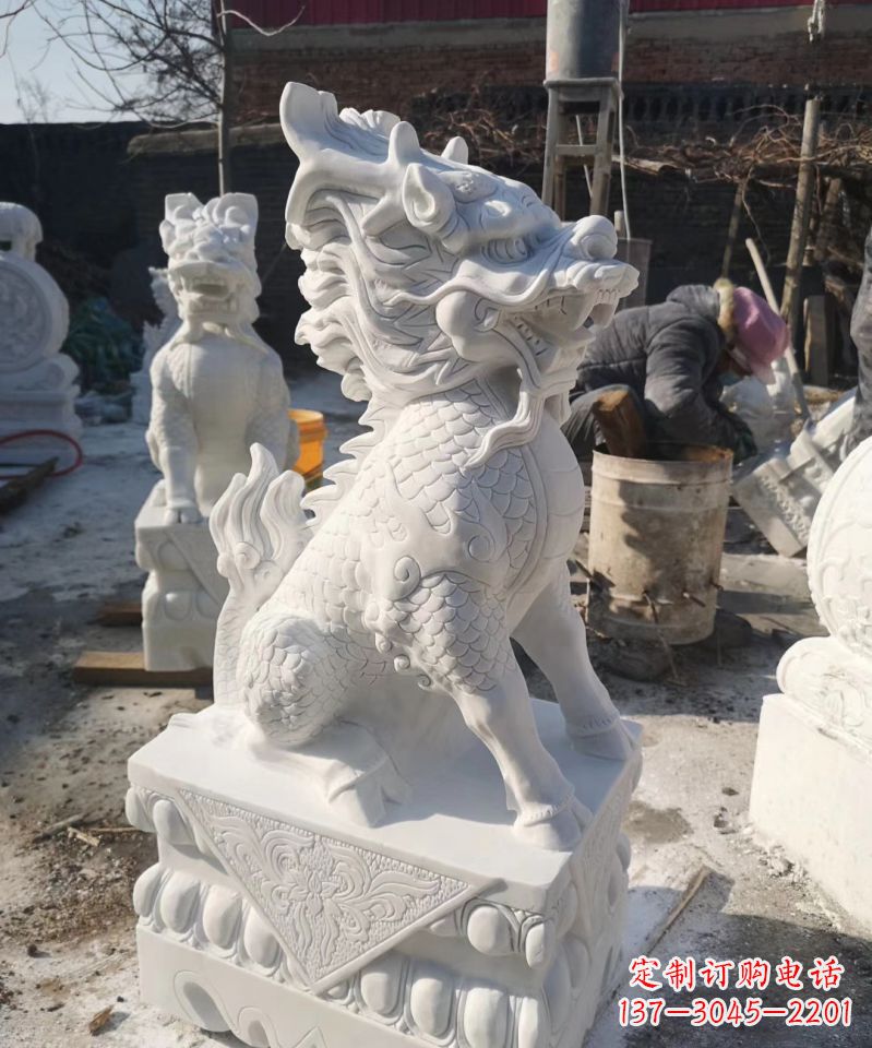 贵州正宗古典麒麟神兽招财动物雕塑