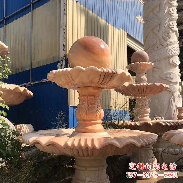 贵州石雕五福临门风水球