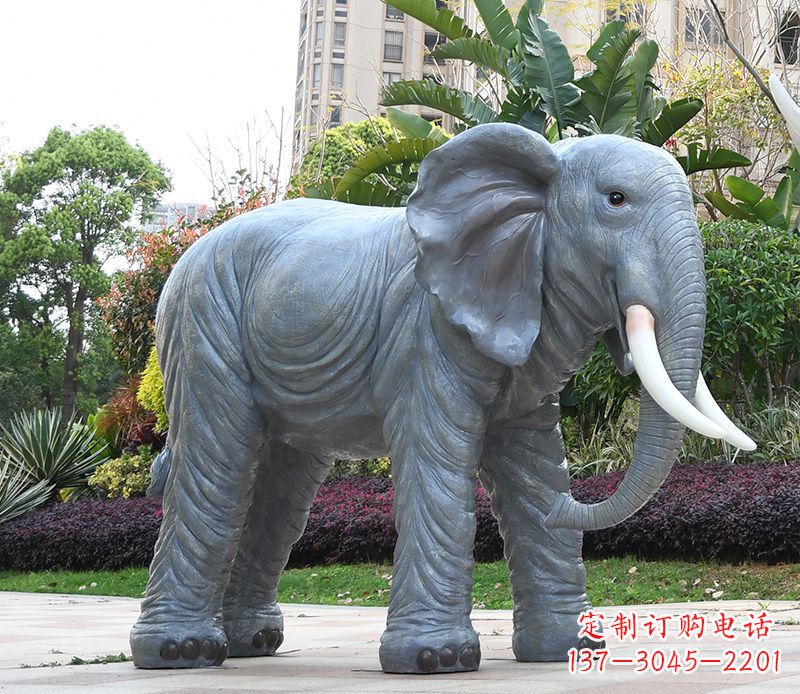 贵州石雕小区动物大象