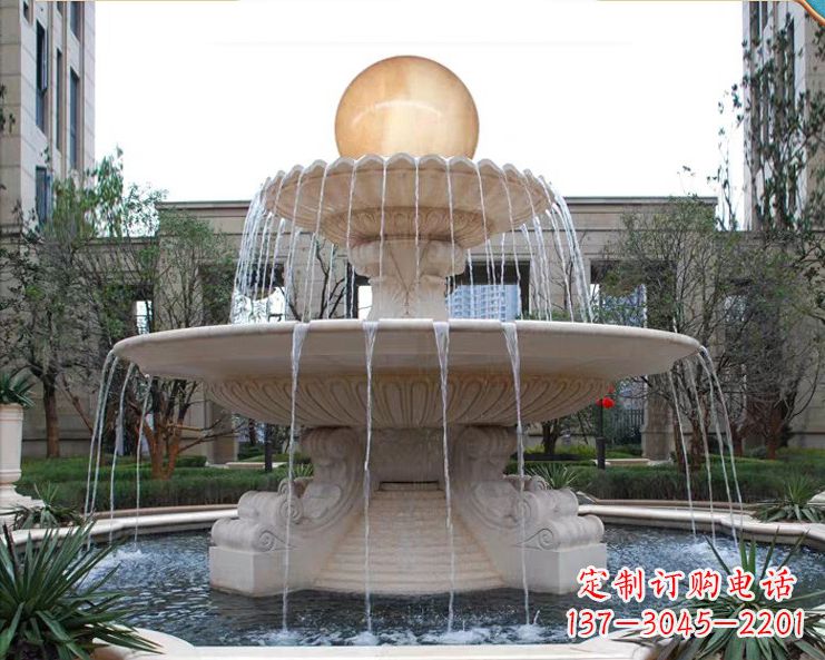 贵州石墩喷泉石雕