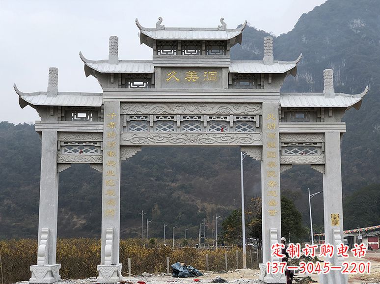 贵州石牌坊 石雕
