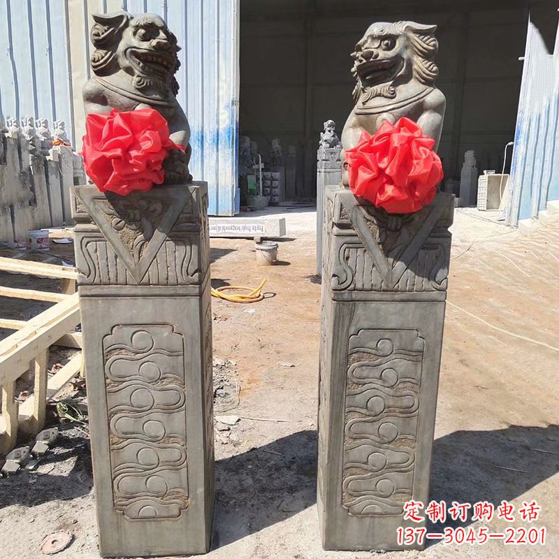 贵州石狮子栓马桩