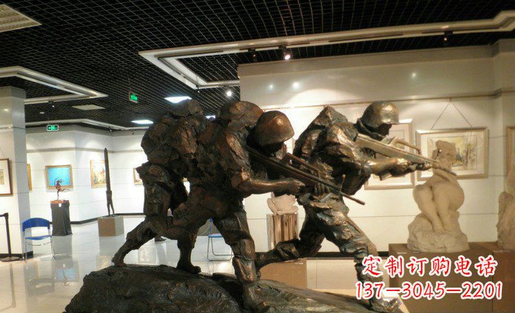 贵州士兵突击战士铜雕
