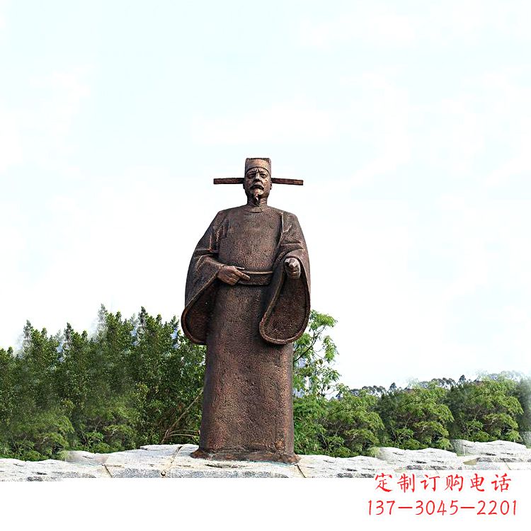 贵州世界法医学鼻祖纯铜宋慈公园景区终归历史名人雕像