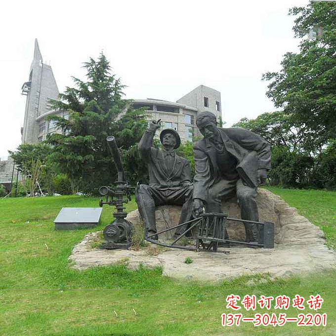 贵州世界名人美国著名发明家莱特兄弟公园名人雕塑