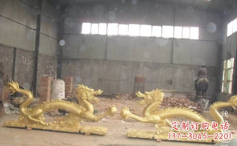贵州双龙戏珠广场铜雕 (2)