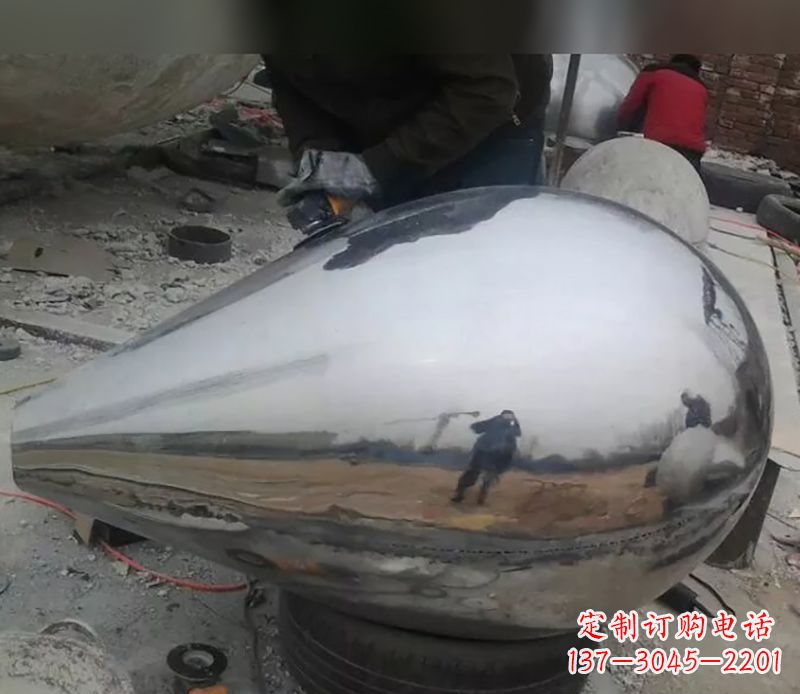 贵州水滴不锈钢商场雕塑