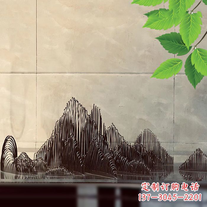 贵州水景水池不锈钢假山雕塑