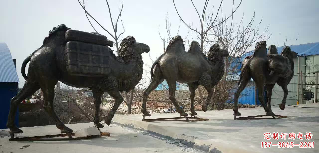 贵州丝绸之路铜骆驼雕塑