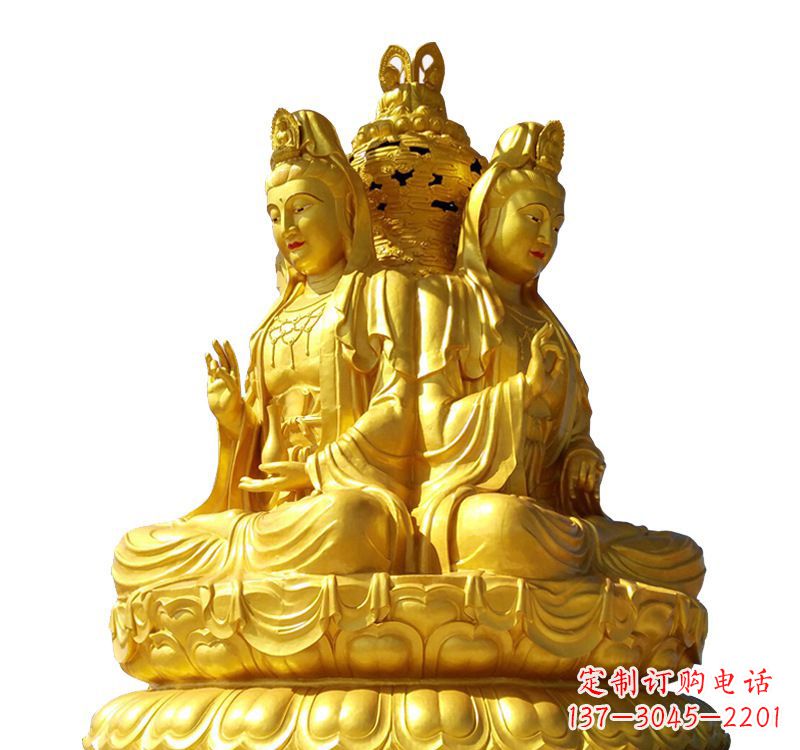 贵州四面观音菩萨铜像