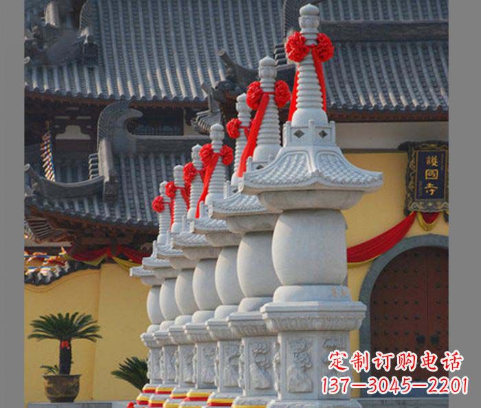 贵州寺庙景观舍利塔石雕