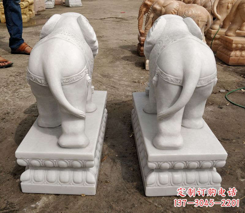 贵州寺庙石雕大象