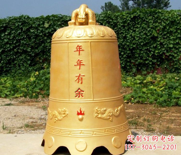 贵州寺庙铜钟雕塑 (2)