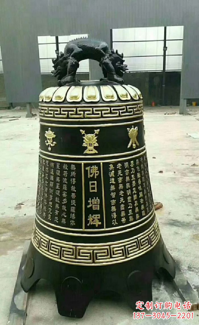 贵州寺庙铜钟雕塑 (6)