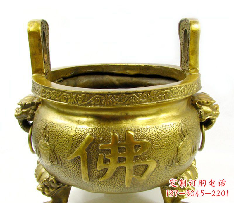 贵州寺庙香炉铜雕 (6)