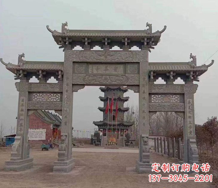 贵州寺院石牌坊