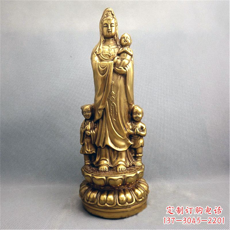 贵州送子观音纯铜雕塑