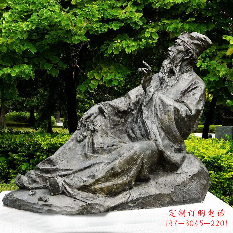 贵州苏轼雕像古代历史名人北宋著名文学家书画家铜雕