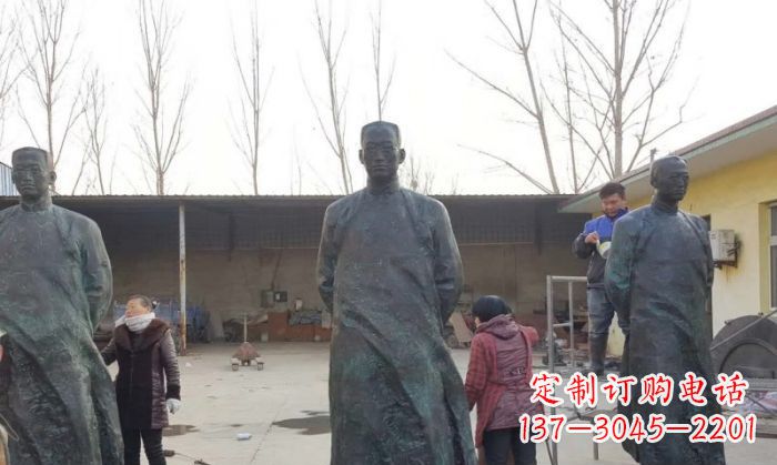 贵州陶行知人物铜雕 (3)