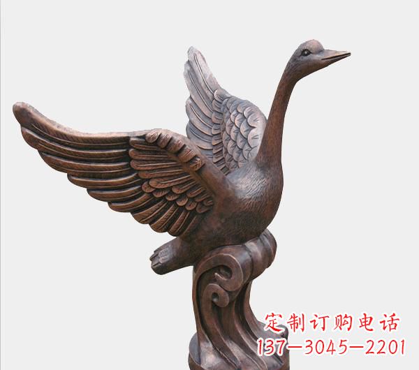 贵州天鹅锻铜雕塑