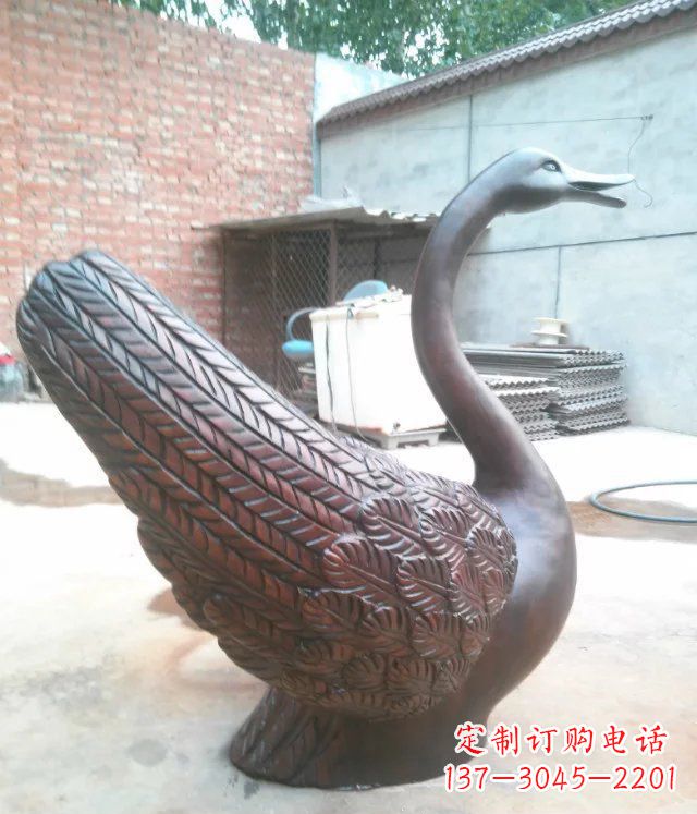 贵州天鹅公园天王动物铜雕