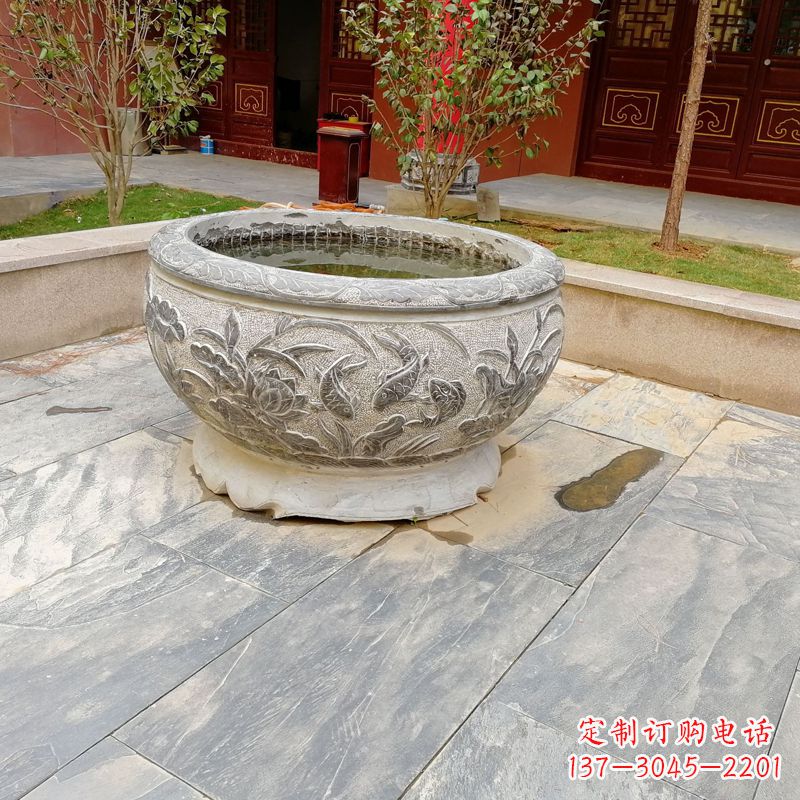 贵州庭院水缸石雕