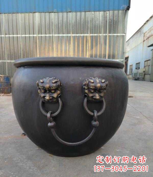 贵州庭院水缸铜雕