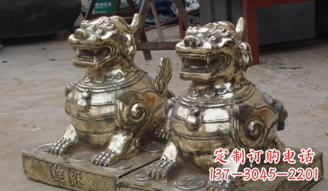 贵州庭院招财貔貅动物铜雕
