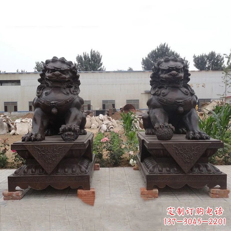 贵州铜雕北京狮子