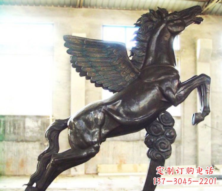 贵州铜雕奔跑飞马雕塑