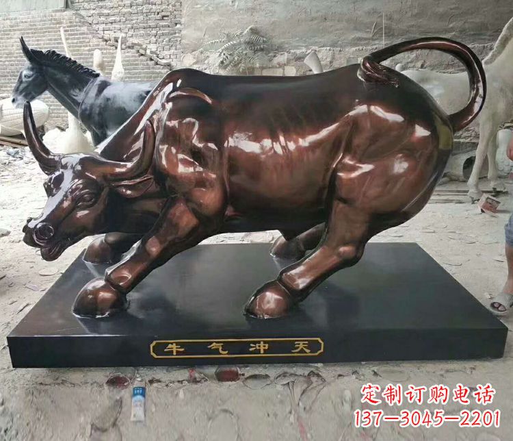 贵州铜雕城市牛气冲天