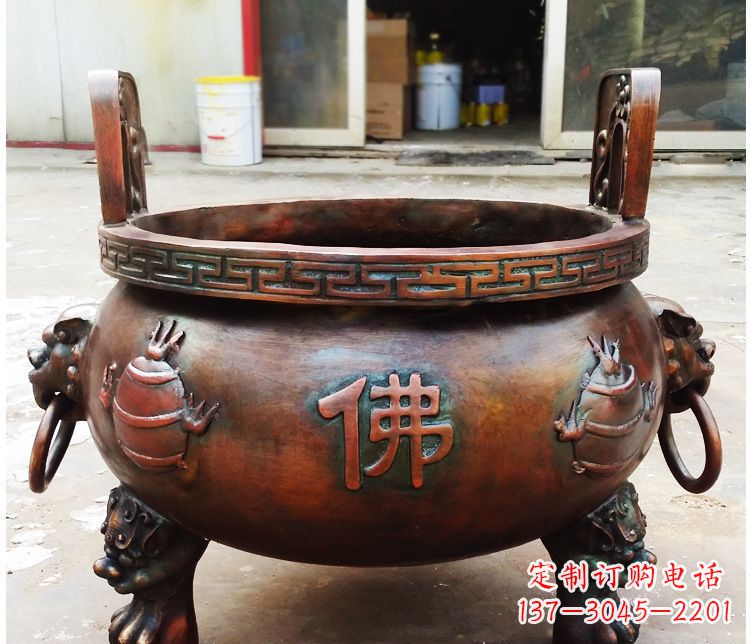 贵州铜雕祠堂景观香炉