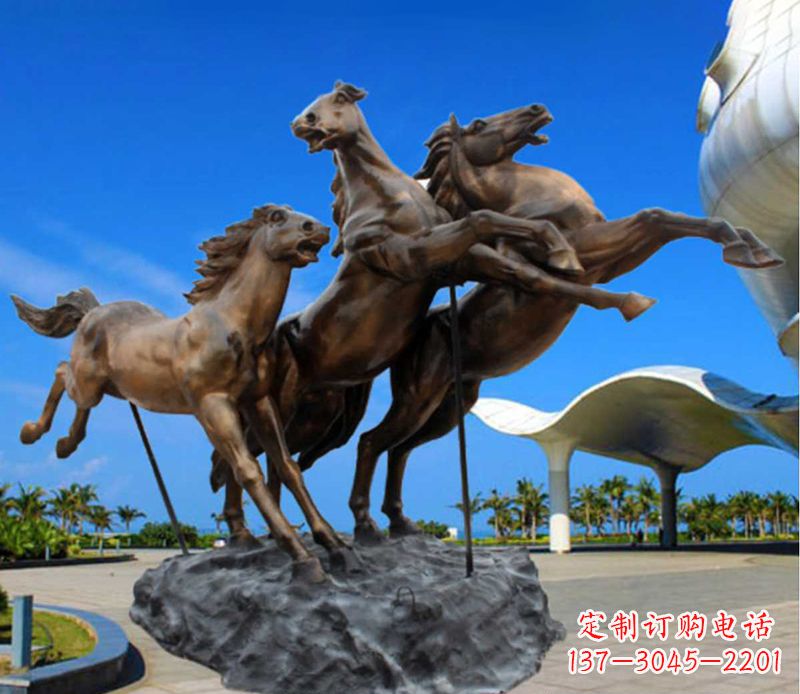 贵州铜雕飞马广场动物雕塑
