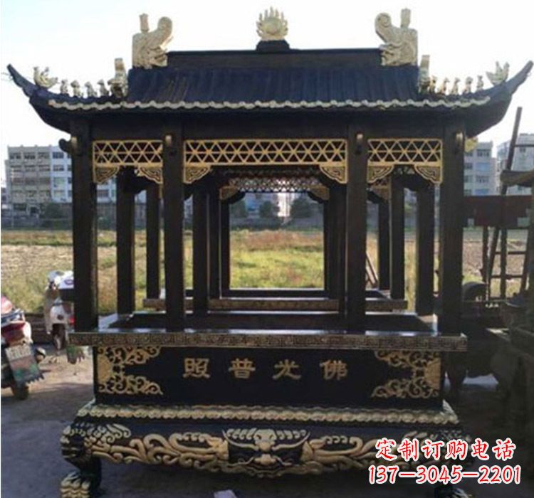 贵州铜雕佛光普照香炉