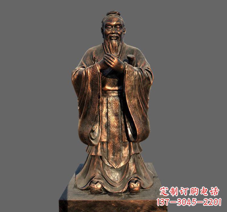 贵州铜雕古代名人孔子