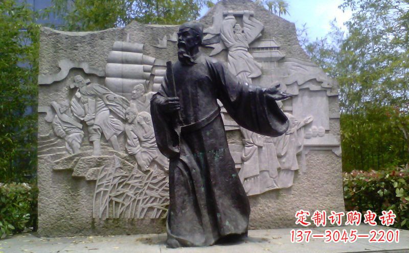 贵州铜雕古代名人雕塑
