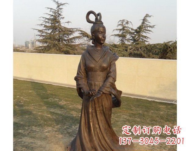 贵州铜雕古代美女人物雕塑