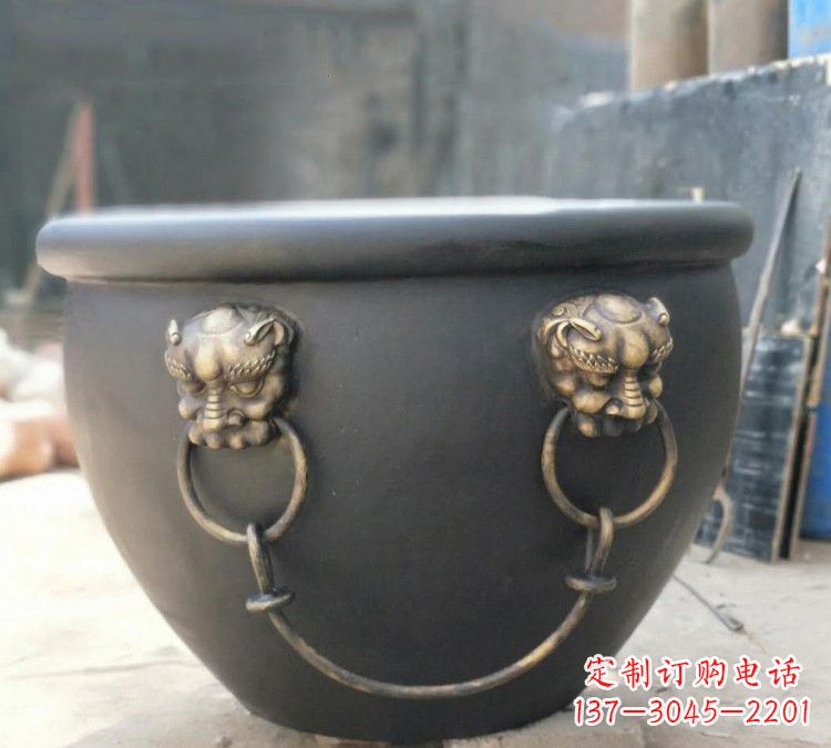 贵州铜雕故宫水缸