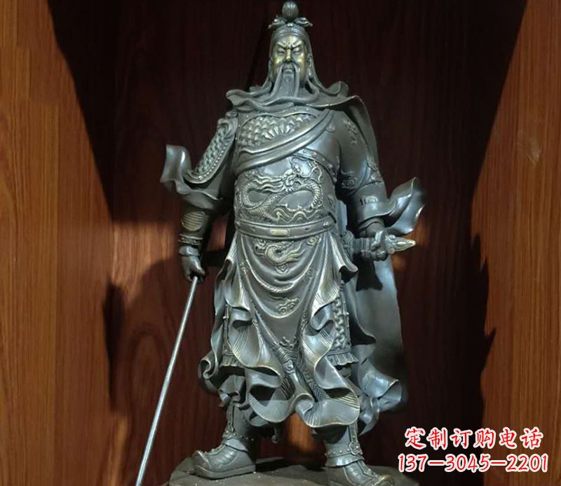 贵州铜雕关公人物雕塑
